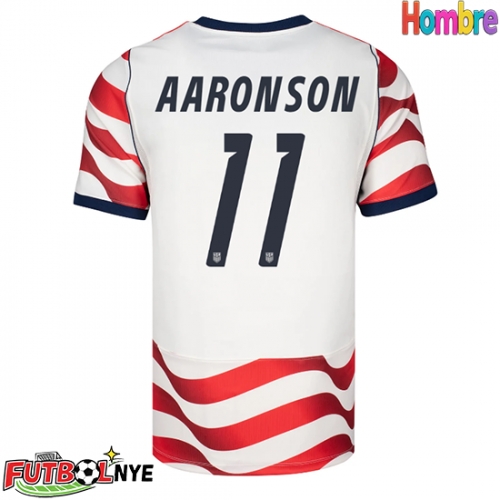 Camiseta Estados Unidos Brenden Aaronson #11 Primera Equipación Mundial 2026 manga corta